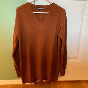 Brown Catherine Malandrino v-neck sweater—NWOT